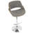 Betuel Swivel Upholstered Adjustable Height Counter Stool with Metal Frame