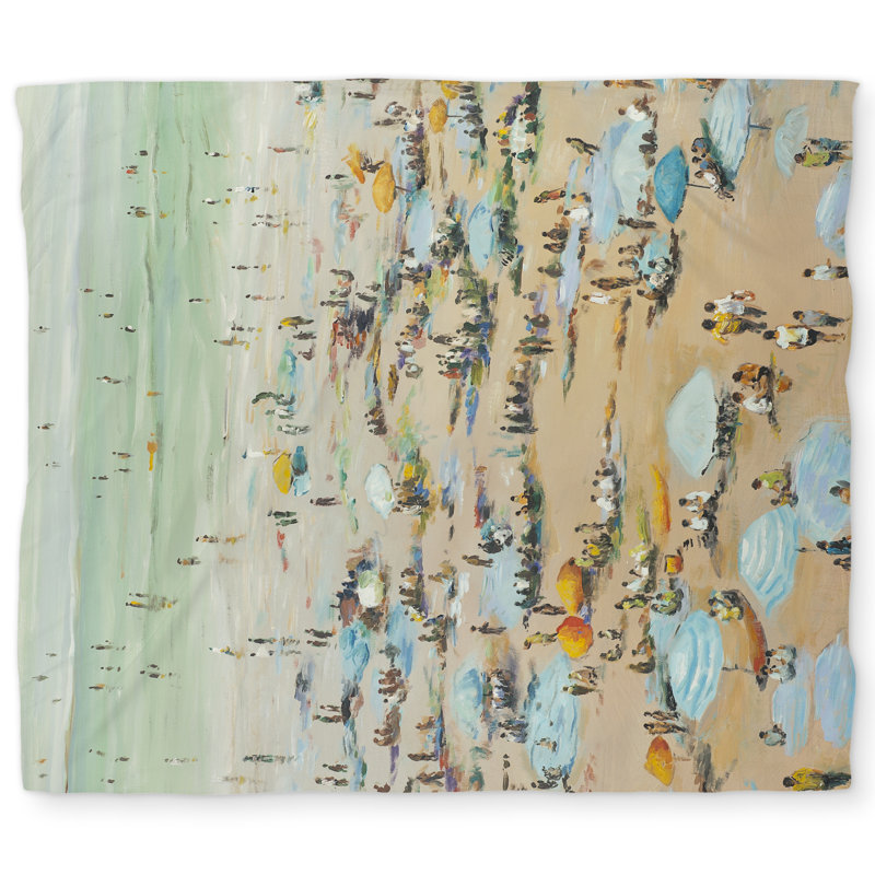 People at the Beach Duvet Cover | Contemporary Home Decor