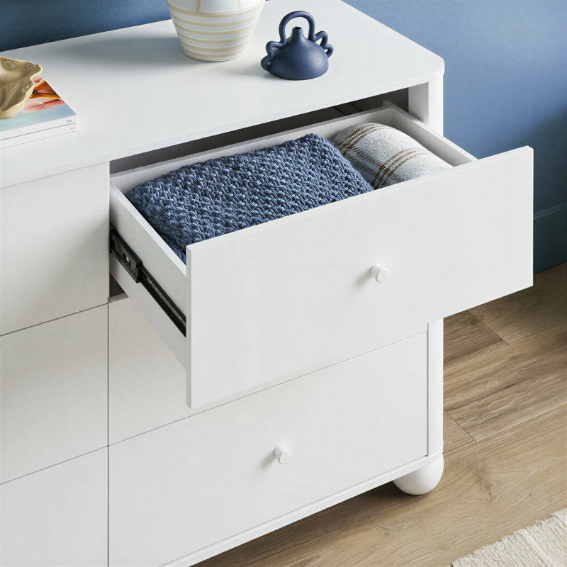 Commode 6 tiroirs Modern Wood, White