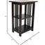 Table de bout rectangulaire en bois 19 po avec 2 tablettes Kingsland-1231329128