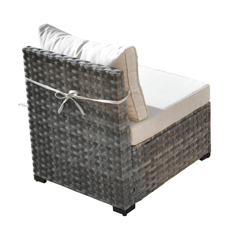 7 - Person Patio Conversation Set, Beige