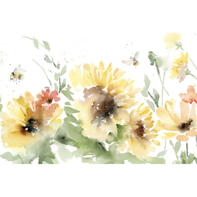 Tournesol prairie VI par Katrina Pete - Peinture