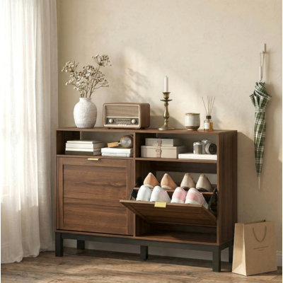 8 Pair Flip Down Shoe Storage
