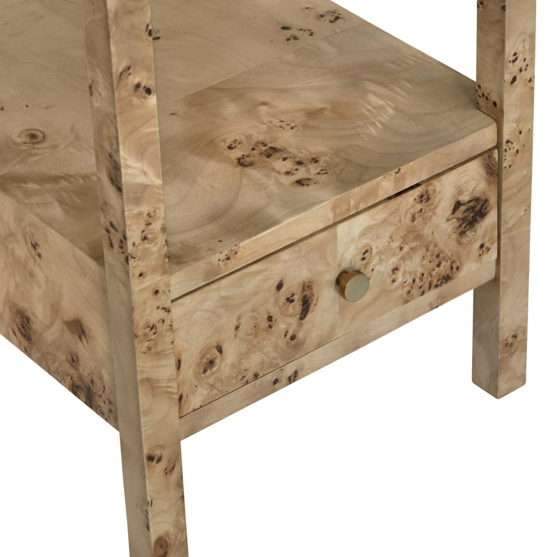 Imperial Square Brown Solid Wood Accent_End Table