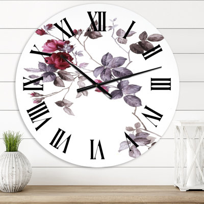 Wildflowers II Wall Clock