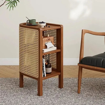 30cm W Solid Wood Bedside Table