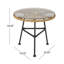 Table d'appoint avec tissage tendance