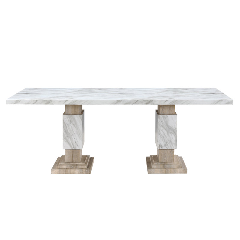 STACEYBEIGE/NATURAL DINING TABLE SET