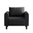 Delana 37.8" Wide Faux Leather Armchair-123327081