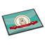 Tapis de porte d’extérieur antidérapant afghan hound merry christmas-16653168