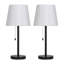 Ensemble de lampe de table noire 20,5 po Lobello