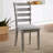 Dining Table 4X Side Chairs Bench 6Pcs Dining Set Fabric Seat Rustic Style
