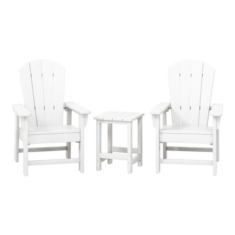 Ensemble de 3 chaises pour enfants Vinnie, Blanc