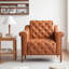 Fauteuil d'appoint en cuir Pu, fauteuil de lecture, salon, chambre à coucher, bureau, salle d'attente-357359789