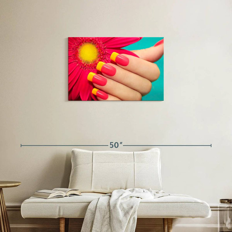 Clous d'inspiration gerbera de Navette, H 20 po x l 30 po