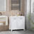 Tilt-Out Laundry Sorter Bathroom Cabinet, White