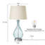 Ensemble de 2 lampes de table en verre Coastal 