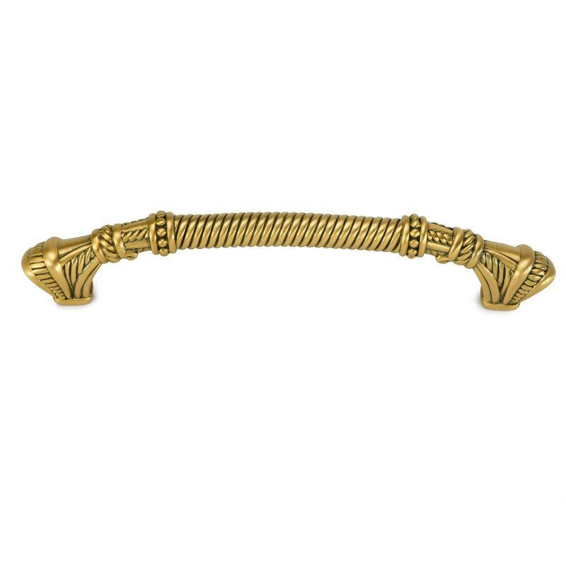 AMERICANA 5" CENTER TO CENTER PULL IN BURNISHED  PLATE, Gold