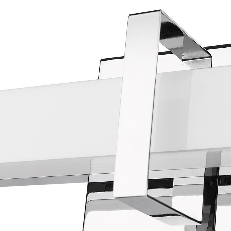 Elon 24" 1-Light Vanity Light in Pewter with Opal Glass, Chrome