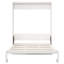 Lit escamotable multifonction en bois avec tablette de rangement latérale-1454394474