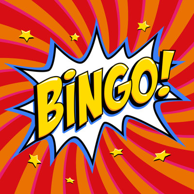 Bingo Lottery Poster by Mspoint - Wrapped Canvas Print