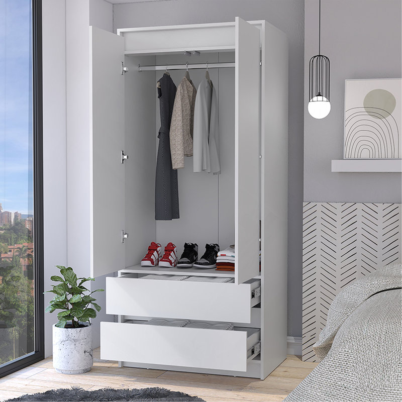 Armoire ferme, chambre à coucher, blanc, Blanc