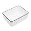 Lavabo vasque rectangulaire en céramique moderne - accessoire de salle de bain élégant et fonctionnel-76691415