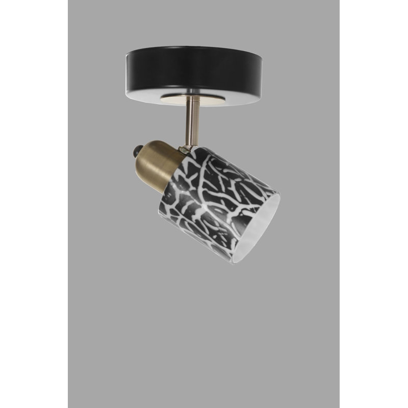 Plafonnier semi-encastré 1 lumière 4,72 po