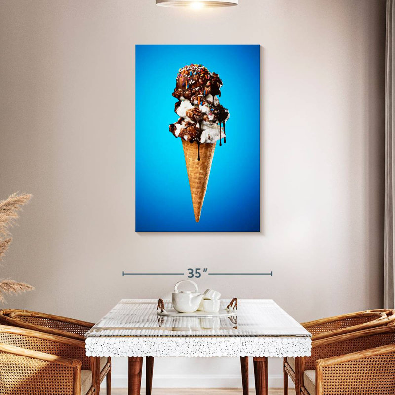 Yarlin Triple Scoop Ice Cream, 45" H x 30" W