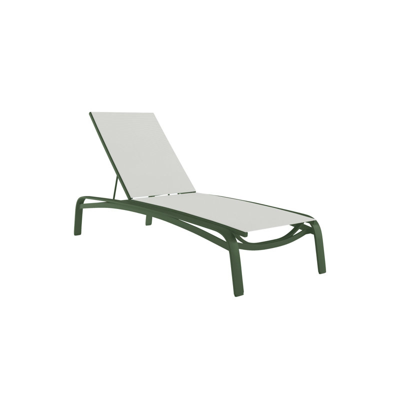 Laguna Beach Outdoor Chaise Lounge, Graphite, Bogota