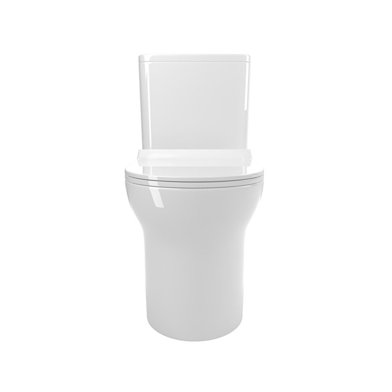 1.1/1.6 GPF Extended Comfortable Height Floor Standing Integrated Toilet, Ceramic Material, White