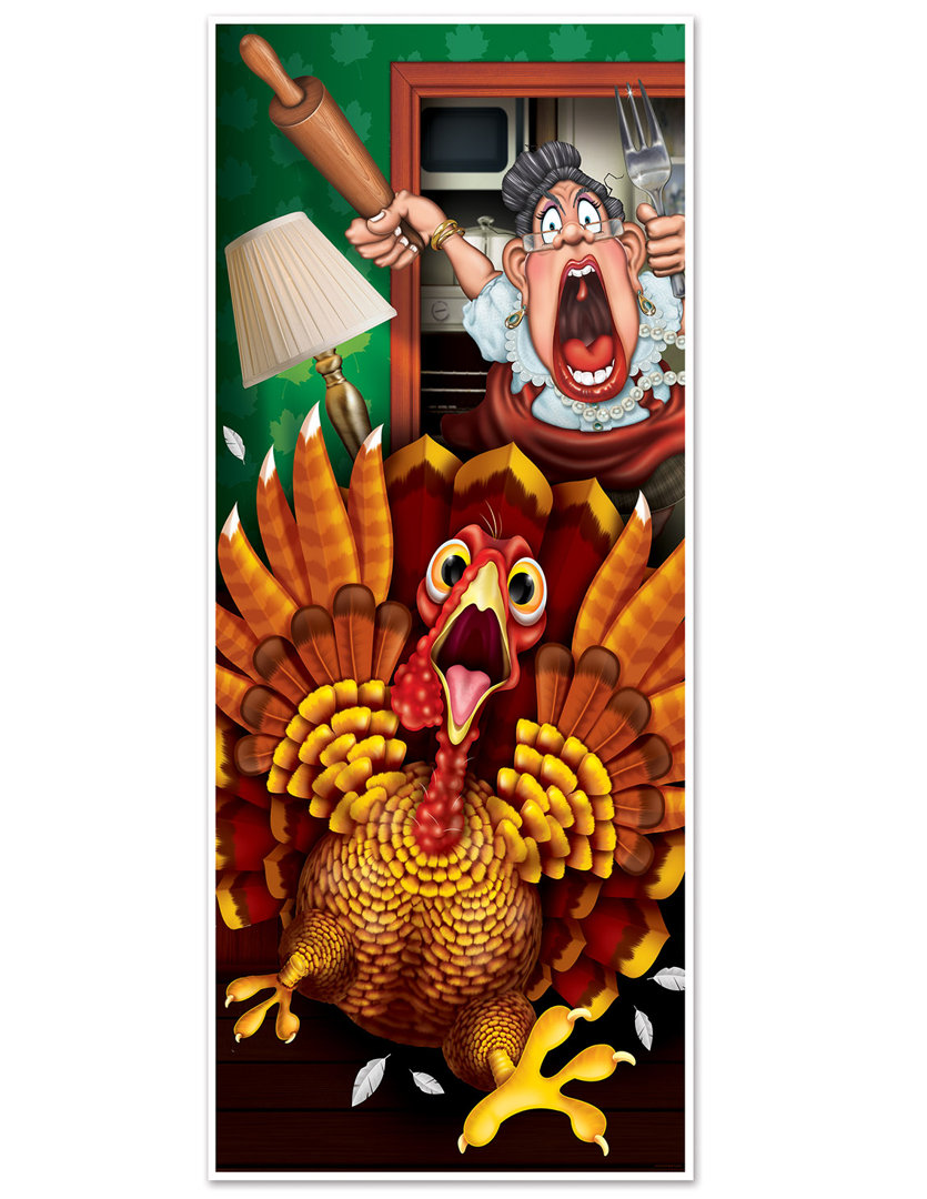 Fall/Thanksgiving Wild Turkey Door Cover (Set of 4) The Holiday Aisle®