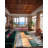 Cieanna Striped Brown Multicolored Machine Woven Cotton Polyester Area Rug-1023878836