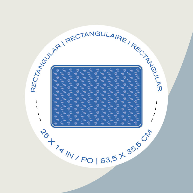 Tapis de douche en PVC antidérapant Décor Living, transparent