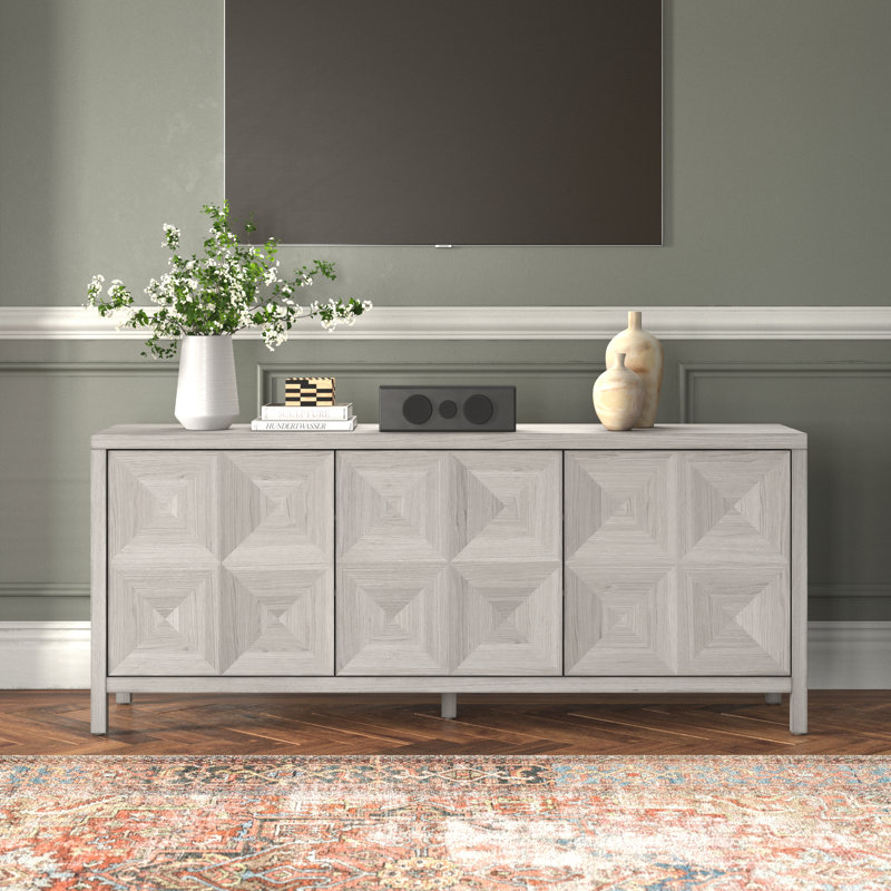 Bilbrook 76'' Media Console, White