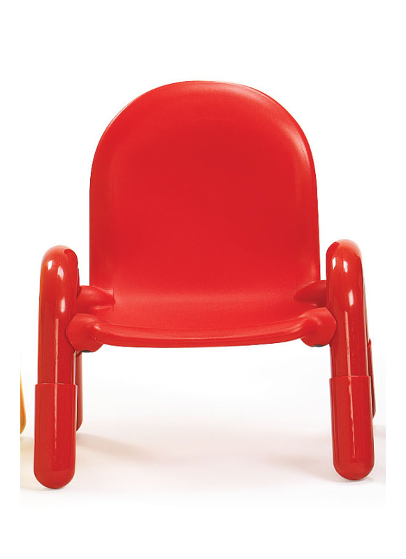 Chaise préscolaire Baseline, 7 po, Rouge pomme d'amour