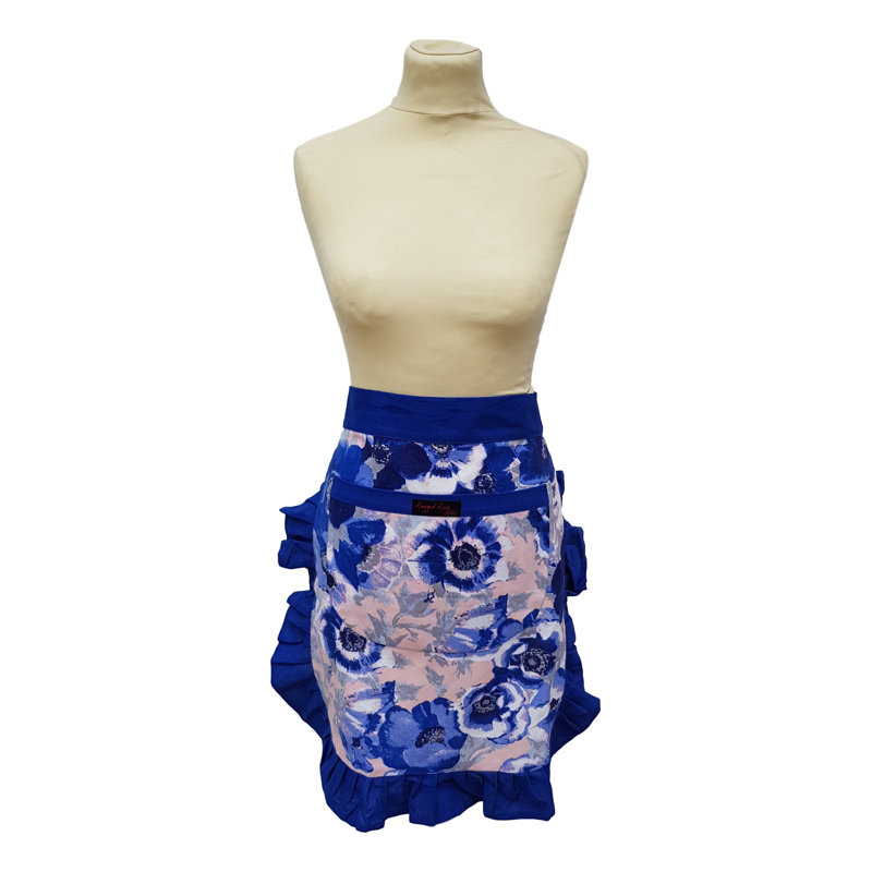 Floral Wasist, Cobalt Blue