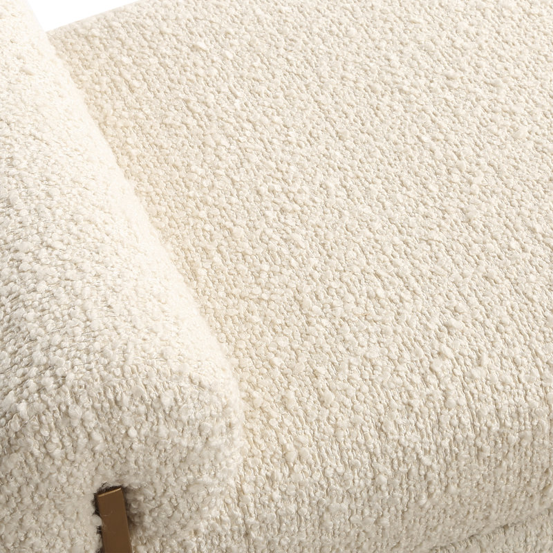  Banc avec traversin blanc perle