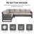Ingvald Wicker 11 - Person Patio Conversation Set with Cushions-452131569