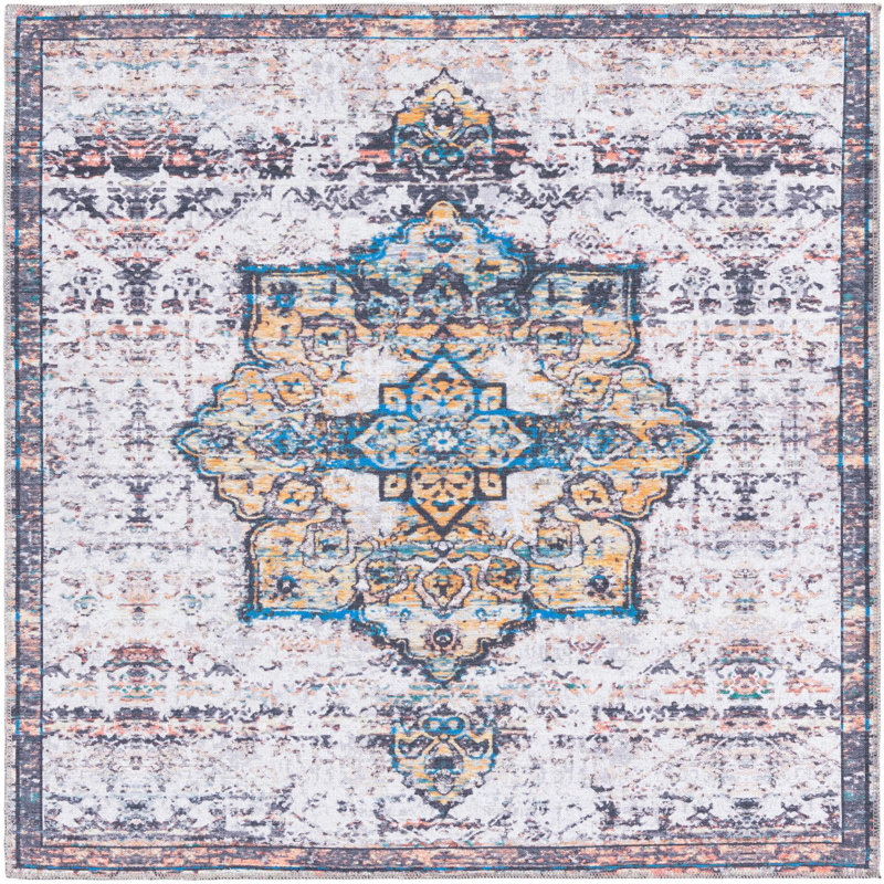 Hyler Moroccan Indoor Rug, Square 5'3" x 5'3"