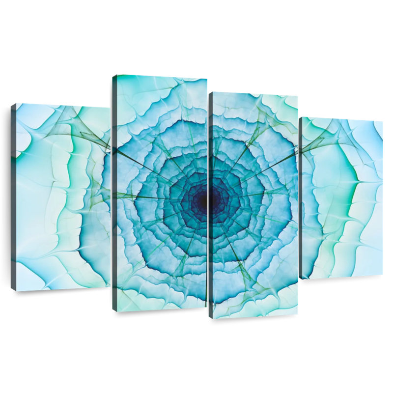 Avery Abstract Fractal Flower, 48" H x 75" W