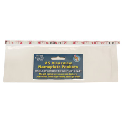 Petite pochette pour plaque adhésive Clear View
