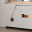 Grand lit plateforme de rangement avec station de charge et lumières à DEL RVB Smart Control, cadre de lit tapissier blanc avec tiroirs de rangement, ports de chargement USB et Type-C, tête de lit rembourrée en lin doux, 2 tiroirs de rangement sous le lit, aucun sommier nécessaire-78855525-84067993