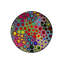 Tapis rond rond multicolore lavable à la machine-1740134915