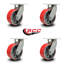 Roulettes en poly extra-robustes sur fonte-92146100
