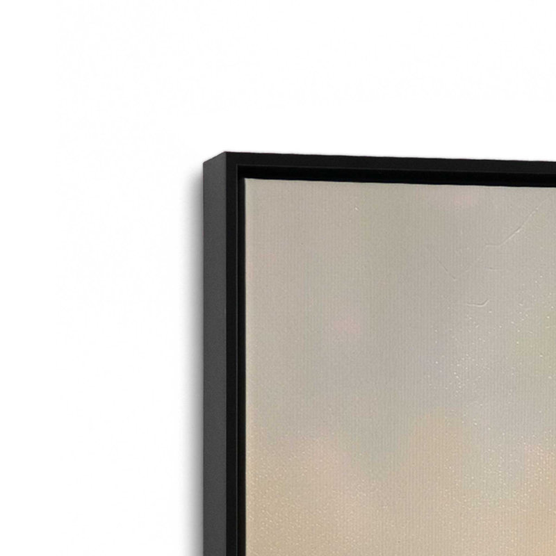 «Ocean's Sentinel V1 sur toile» par Golden Glow Interiors, Cadre flottant noir satiné, H 50 po x l 34 po x P 1,75 po