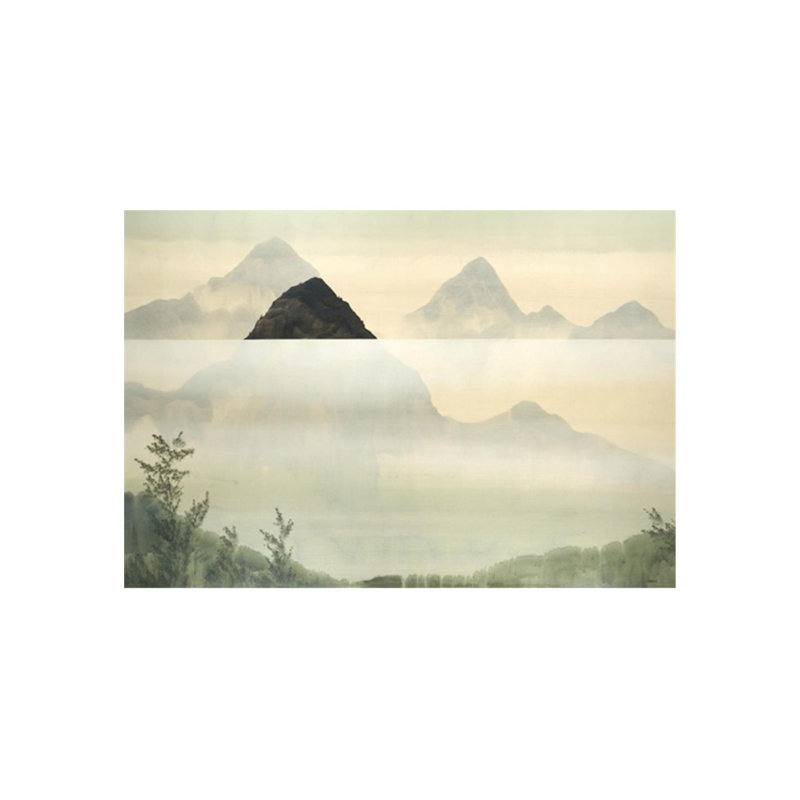«Misty Mountains» par Chelsea Art Studio - impression sur toile tendue, H 25 po x l 36 po x P 1,5 po, Couche de verre