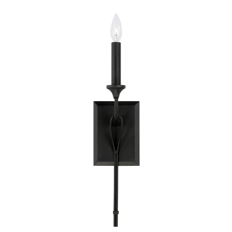 Gibe Steel Candle Wall Light