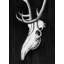 Deer Skull in the Dark - reproduction encadrée monochrome pour la décoration