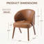 Chaise rembourrée avec pieds en bois-1950106059